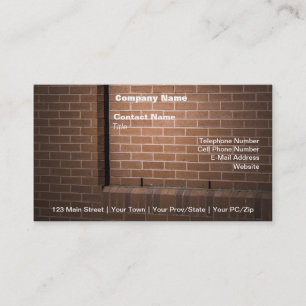 Red Brick Wall Textured Business Card