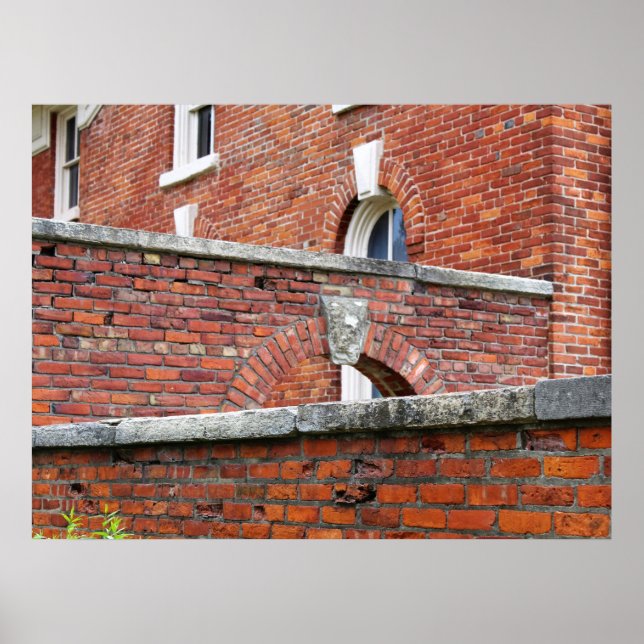 Red Brick Walls & Arches photo poster (Front)