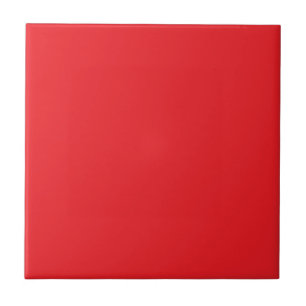 Red, bright red, solid colour ceramic tile