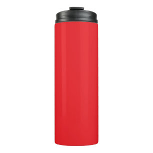 Red, bright red, solid colour thermal tumbler