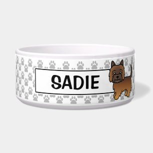 Red Brindle Cairn Terrier Cartoon Dog