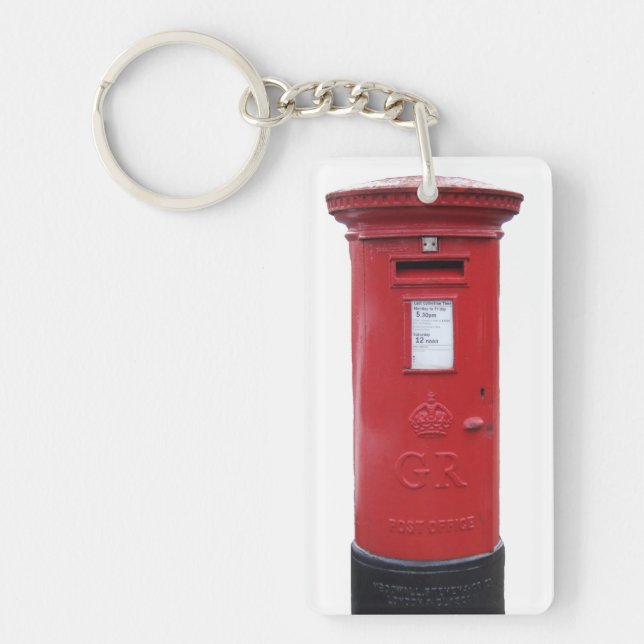 Red British Post box Key Ring (Front)