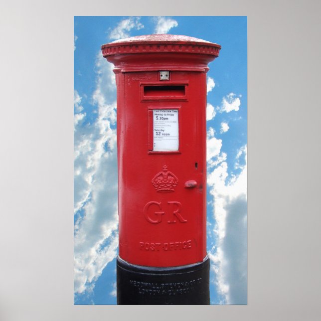 Red British Post box Poster (Front)