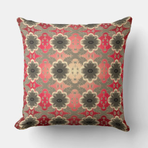 Red Brown and Black Cushion