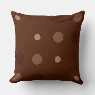 Red, brown and Rust dots Cushion