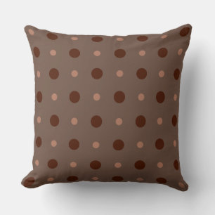 Red, brown and Rust dots Cushion