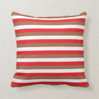 Red, Brown and White Stripes