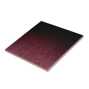 Red Brown Black Ombre Rust Metal Patina Ceramic Tile