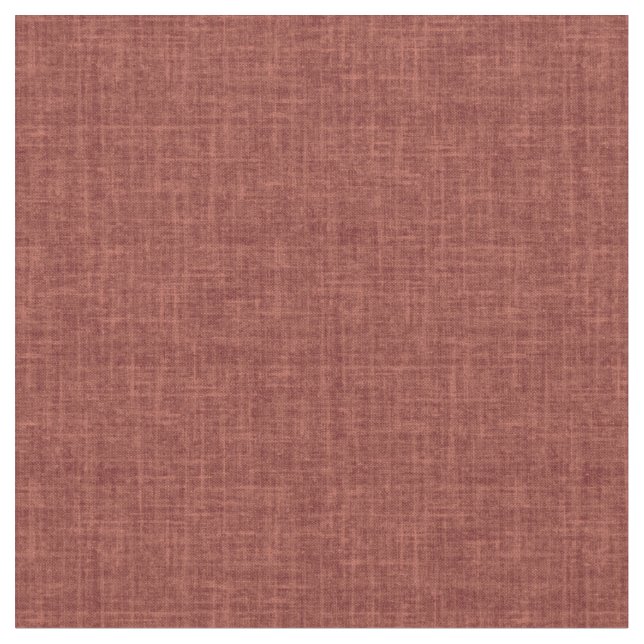 Red Brown Linen Fabric (Close Up)