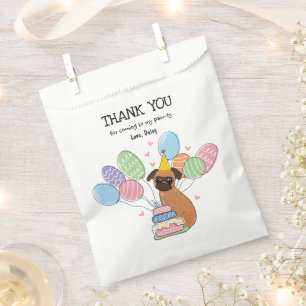 Red Brussels Griffon Birthday Party Favour Bag