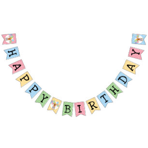 Red Brussels Griffon Dog Birthday Bunting