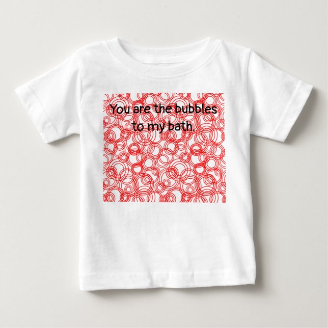 Red Bubbles Baby T-Shirt (Front)