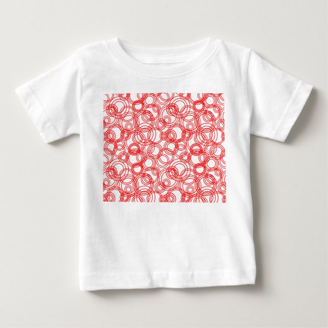 Red Bubbles Baby T-Shirt (Front)