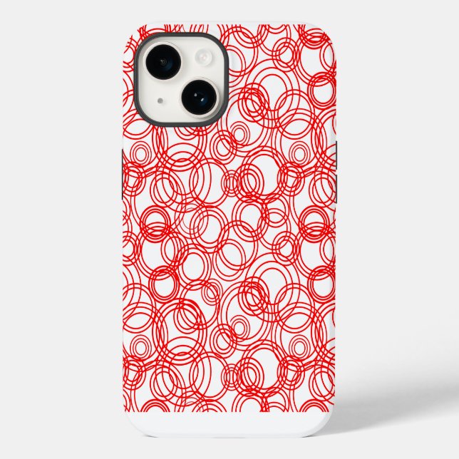 Red Bubbles Case-Mate iPhone Case (Back)