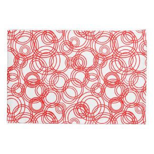 Red Bubbles Pillowcase