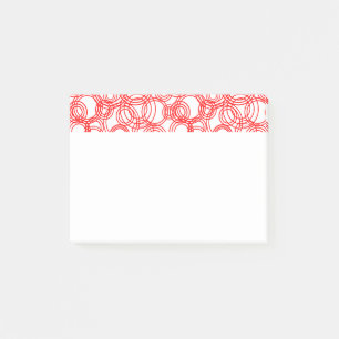 Red Bubbles Post-it Notes