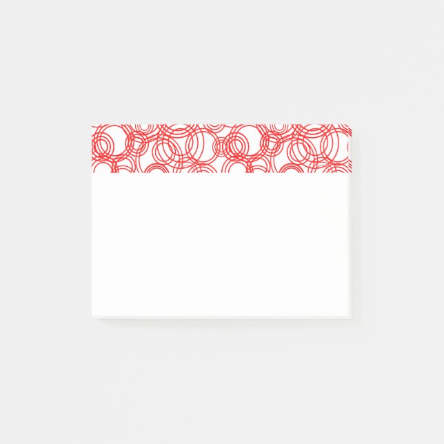 Red Bubbles Post-it Notes (Front)
