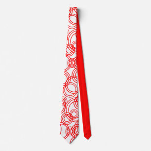 Red Bubbles  Tie