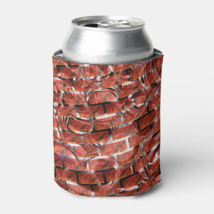 Red, bubbles upon grating or brick effect? Metalli Can Cooler