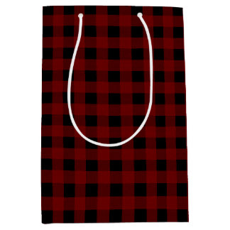Red Buffalo Check Medium Gift Bag