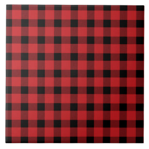 Red Buffalo Country Lumberjack Plaid Ceramic Tile