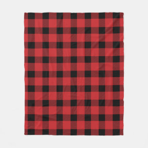 Red Buffalo Country Lumberjack Plaid Fleece Blanket