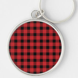 Red Buffalo Country Lumberjack Plaid Key Ring