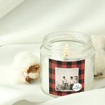 Red Buffalo Plaid Best Grandma Gift With Photo Square Sticker<br><div class="desc">This gift is not only beautiful but also heartfelt, as it allows grandmas to proudly display a cherished photo of their grandchildren. It's the perfect way to show your love and appreciation for your grandma on any occasion, including birthdays, Christmas, Mother's Day, or just because. Give your grandma a gift...</div>