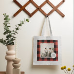 Red Buffalo Plaid Best Grandma Gift With Photo Tote Bag<br><div class="desc">Red Buffalo Plaid Best Grandma Gift With Photo</div>