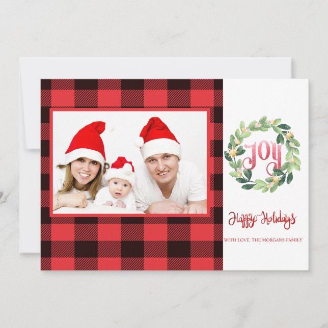 Red Buffalo Plaid,Branches, Photo (Front)