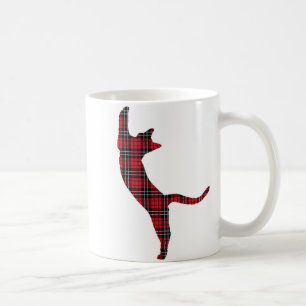 Red Buffalo Plaid Cat Matching Family Christmas 9  Coffee Mug