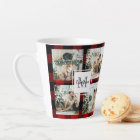 Red Buffalo Plaid & Collage Photo With Initial