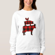Red Buffalo Plaid Farm Sweatshirt