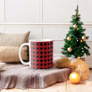 Red Buffalo Plaid Holiday Coffee Mug