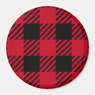 Red Buffalo Plaid Magnet