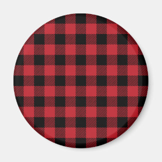 Red Buffalo Plaid Magnet