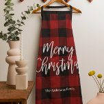 Red Buffalo Plaid & Merry Christmas |Personal Name Apron<br><div class="desc">Get ready to infuse your holiday season with a touch of rustic charm and personalised warmth with our Red Buffalo Plaid & Merry Christmas collection! Whether you're decorating your home or searching for the perfect gift, these festive items are designed to bring joy and comfort to your celebrations.Spread joy, warmth,...</div>