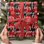 Red Buffalo Plaid & Merry Christmas Wrapping Paper<br><div class="desc">Red Buffalo Plaid & Merry Christmas</div>