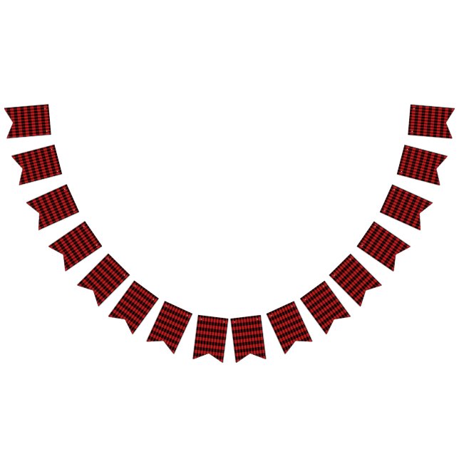 Red Buffalo Plaid Pattern Bunting (All)