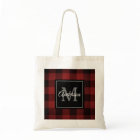 Red Buffalo Plaid | Personal Initial | Gift