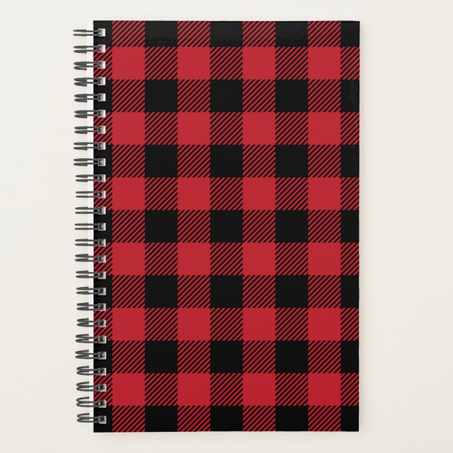 Red Buffalo Plaid Planner (Front)