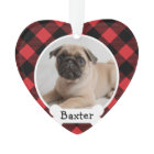 Red Buffalo Plaid Puppy Dog Photo