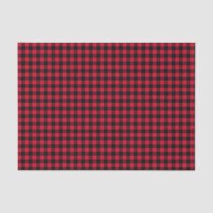 Red Buffalo Plaid, Red Flannel Tissue Paper