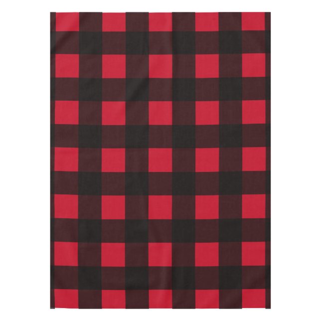 Red Buffalo Plaid Tablecloth (Front)
