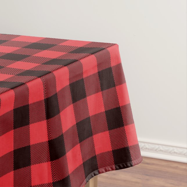 Red Buffalo Plaid Tablecloth (In Situ)