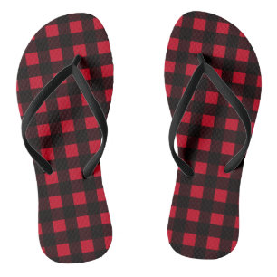 Red Buffalo Plaid Thongs
