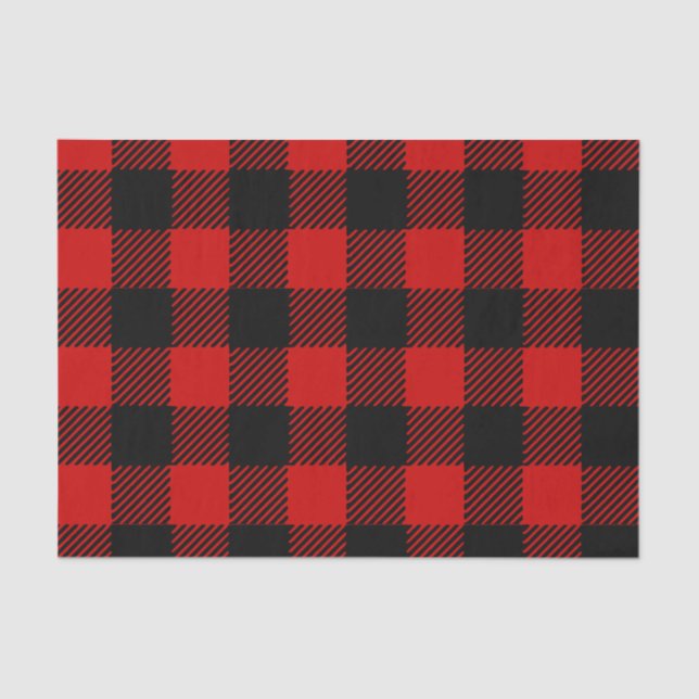 Red Buffalo Plaid Tissue Paper (Front)