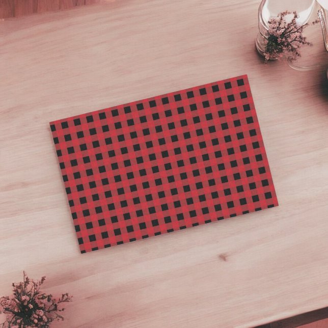Red Buffalo Plaid Tissue Paper  (Creator Uploaded)
