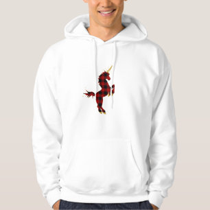 Red Buffalo Plaid Unicorn Christmas Tee for Mum & 