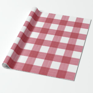 Red Buffalo Plaid Wrapping Paper